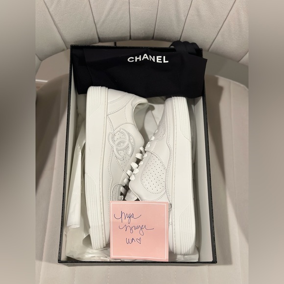SOLD Chanel 23A white Trainers - size 38 - Picture 10 of 10